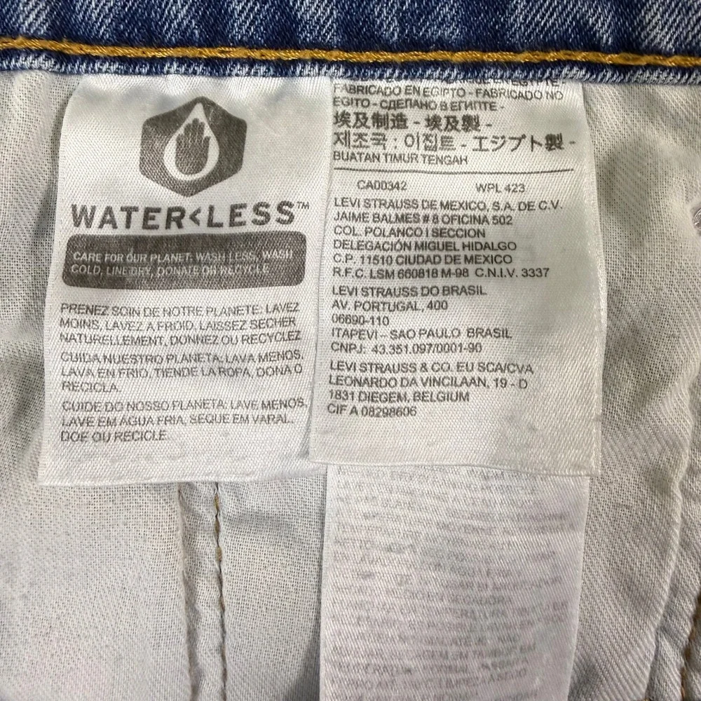 Levis 505 Regular Fit Jeans Mens 40x30 Blue Medium Wash Straight‎ Leg Denim